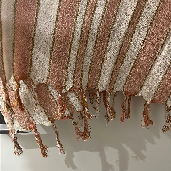 NWT Striped Pink and Cream Beach Coverup - Picture 5 of 5
